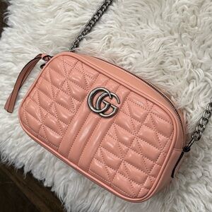 GG Blush Quilted Crossbody Bag